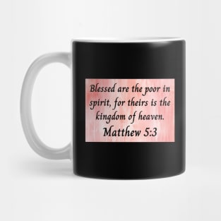 Bible Verse Matthew 5:3 Mug